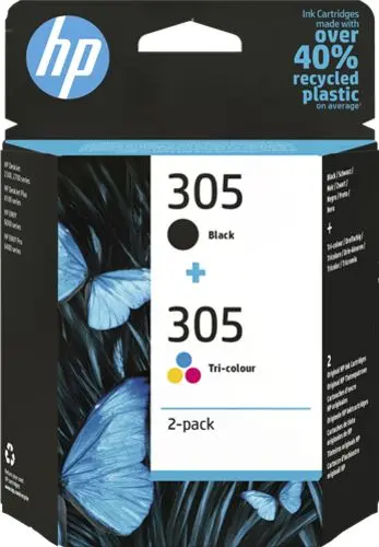HP 305 (6ZD17AE) - Noir + couleurs - Cartouche d'encre - Multipack