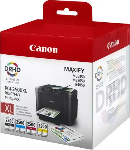 Canon PGI-2500XL BK/C/M/Y - 4 couleurs - Grande capacité - Multipack