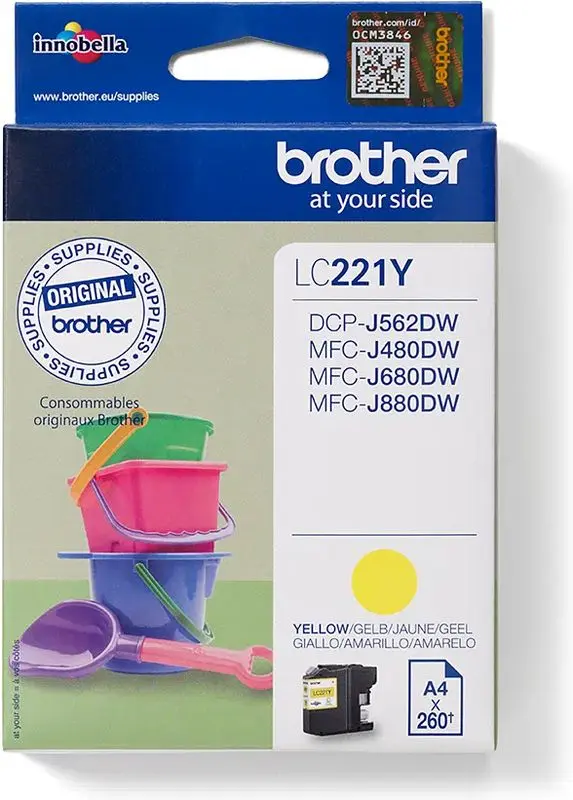Brother LC-221Y - Jaune