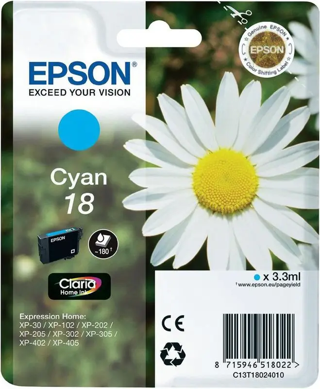 Epson 18 (C13T18024010) - Cyan