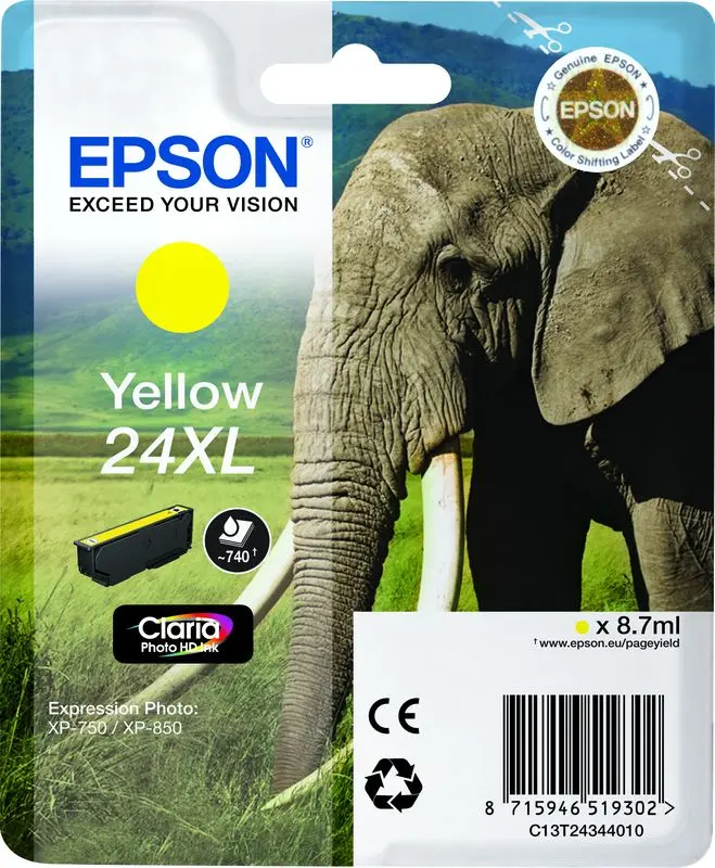 Epson 24XL (C13T24344012) - Jaune - Grande capacité