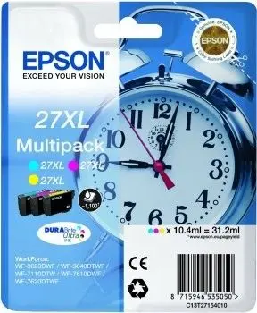 Epson 27XL (C13T27154012) - 3-couleurs - Grande capacité - Multipack
