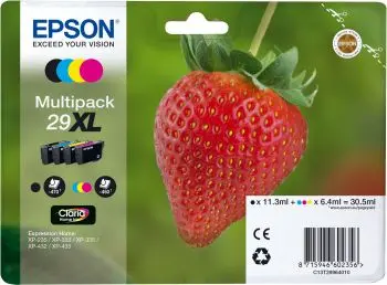 Epson 29XL (C13T29964012) - 4 couleurs - Grande capacité - Multipack