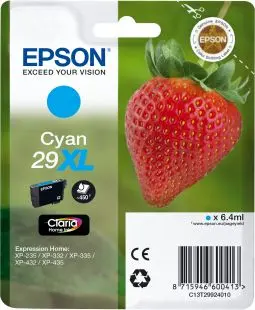 Epson 29XL (C13T29924012) - Cyan - Grande capacité