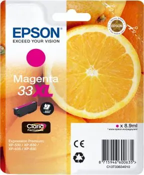 Epson 33XL (C13T33634012) - Magenta - Grande capacité