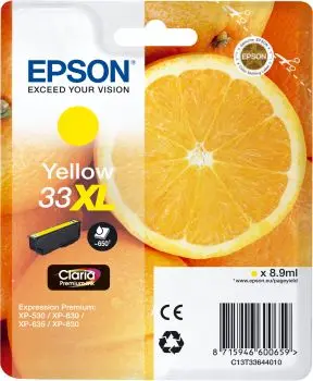 Epson 33XL (C13T33644012) - Jaune - Grande capacité