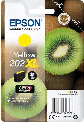 Epson 202XL (C13T02H44010) - Jaune - Grande capacité