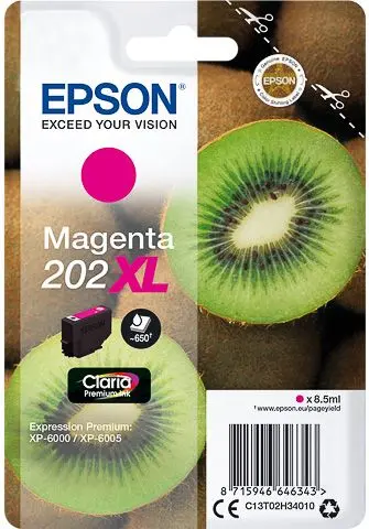 Epson 202XL (C13T02H34010) - Magenta - Grande capacité