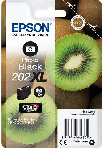 Epson 202XL (C13T02H14010) - Noir photo - Grande capacité