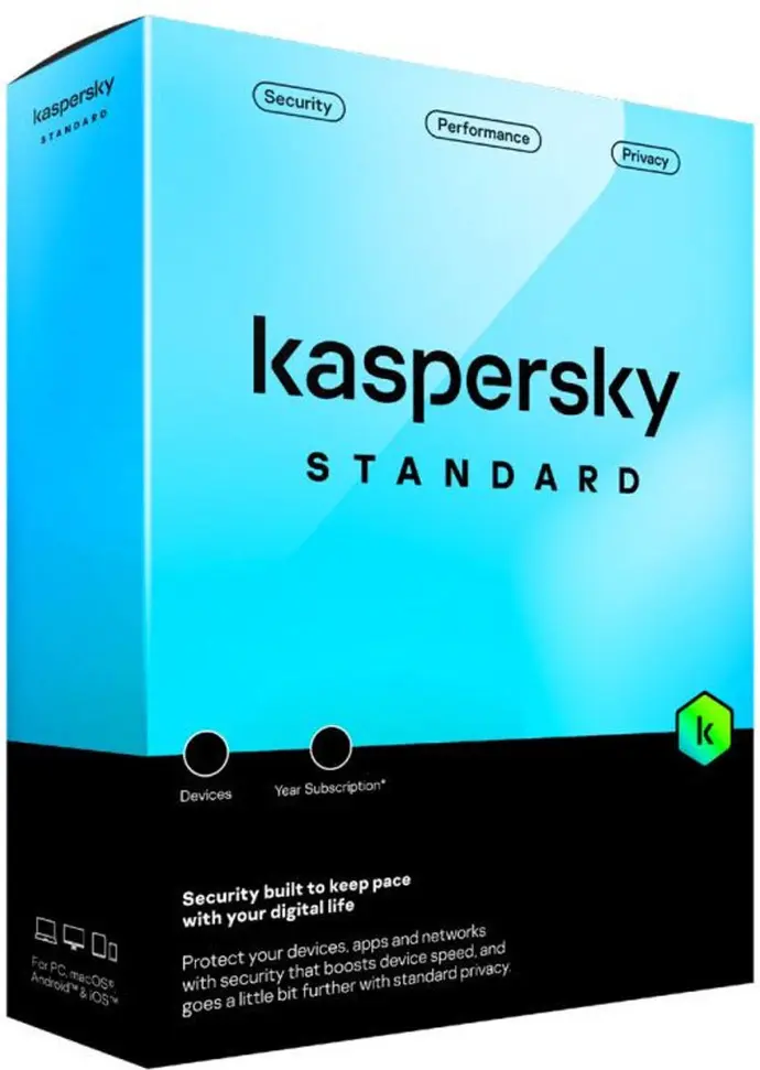 Kaspersky Antivirus Standard 2024 | 3 appareils | 1 an | Licence éléctronique