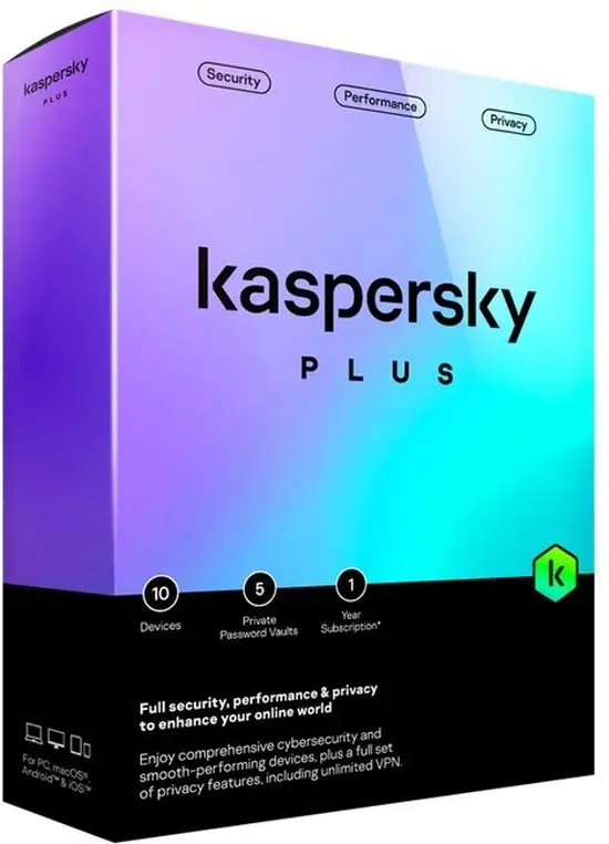 Kaspersky Internet Security Plus 2024 | 3 appareils | 1 an | PC/Mac/Android/iOS | En téléchargement