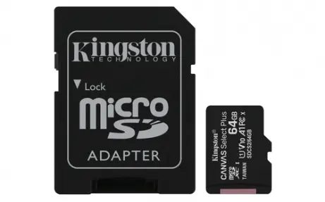 Carte microSDXC + Adaptateur 64Go