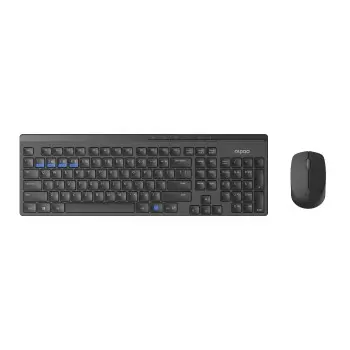 Rapoo 8100M Ensemble Clavier + Souris AZERTY (BE) Noir