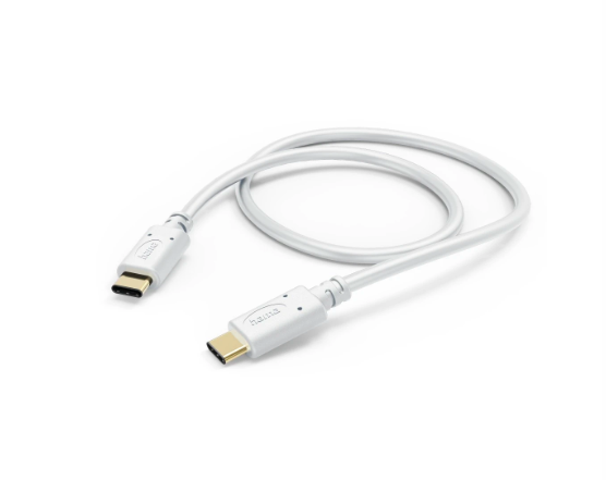 Hama Câble de charge, USB-C - USB-C, 1,5 m, blanc