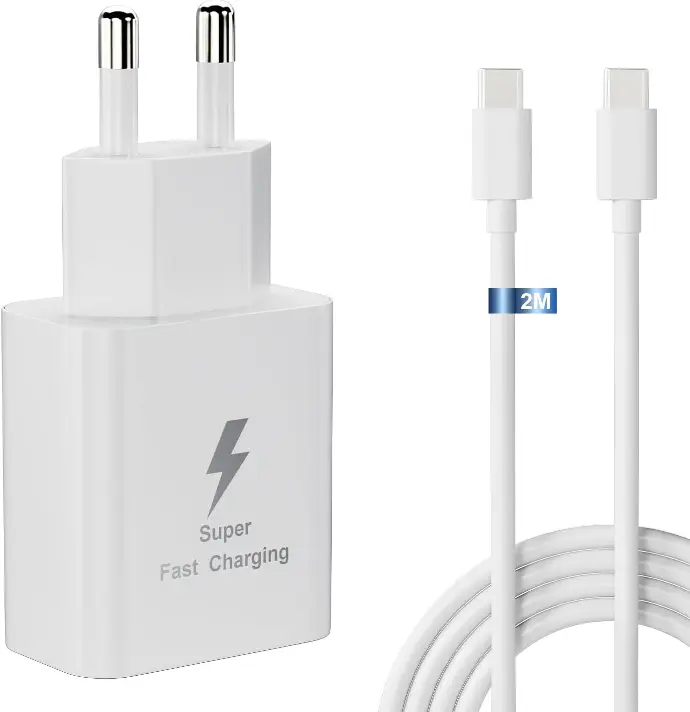 Chargeur Rapide 25W pour Samsung White