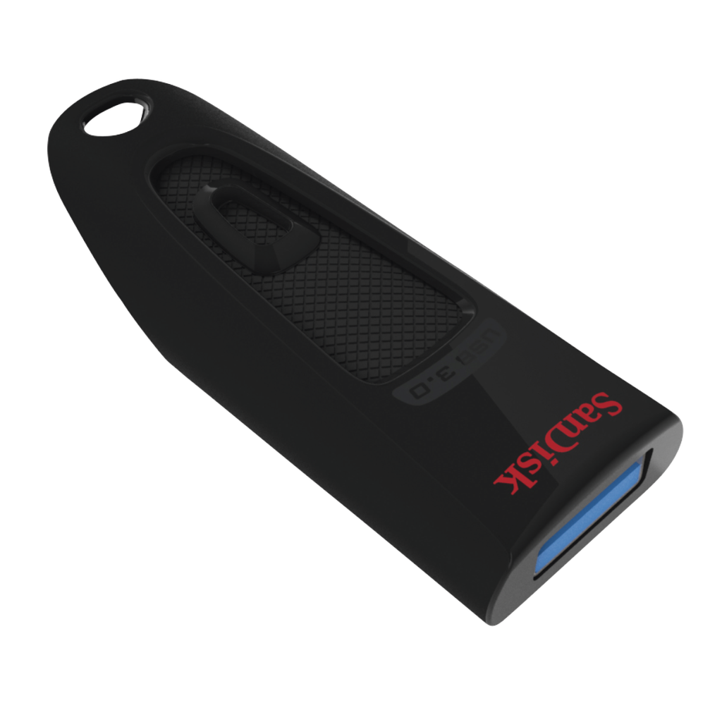SanDisk Clé USB 3.0 "Ultra", 256GB, 100MB/s, Noir