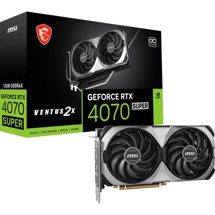 MSI GeForce RTX 4070 SUPER 12G VENTUS 2X