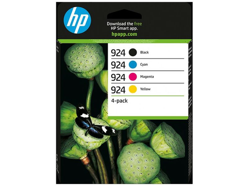 HP 924 (6C3Z1NE) - 4 couleurs - Cartouche d'encre - Multipack