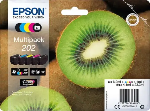 Epson 202 (C13T02E74010) - 5 couleurs - Multipack