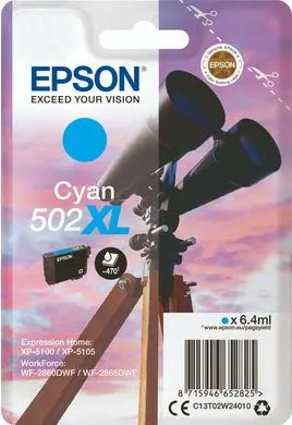 Epson 502XL (C13T02W24010) - Cyan - Grande capacité