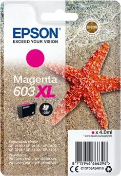 Epson 603XL (C13T03A34010) - Magenta - Grande capacité