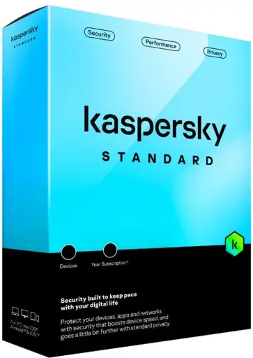 [KAV32024] Kaspersky Antivirus Standard 2024 | 3 appareils | 1 an | Licence éléctronique