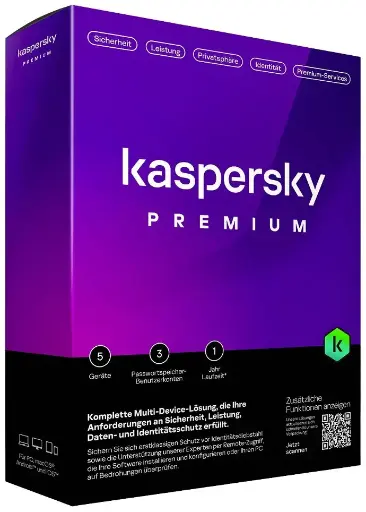 [KPS12024] Kaspersky Total Security Premium 2024 | 1 appareil | 1 an | PC/Mac/Android/iOS | Téléchargement