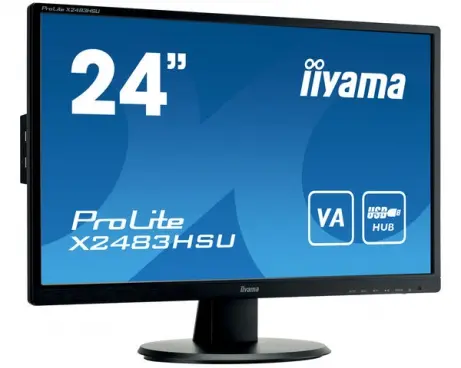 24 VA-panel, 1920x1080, 250cd/m2, 4ms, HDMI, DisplayPort, USB-HUB, Speakers (23,8 VIS)