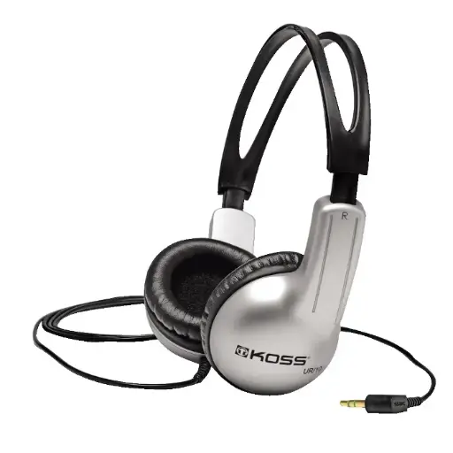 Koss Casque fermé UR10 Stratus. Jack 3,5mm, cable 1,25m, couleur silver