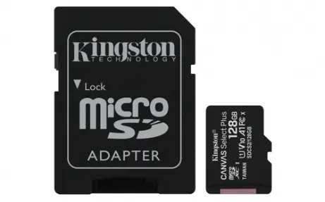 Carte microSDXC Canvas 128 Go + Adaptateur