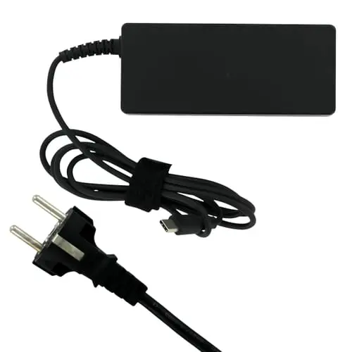 Chargeur USB-C Ordinateur Portable AC 65W Noirv