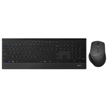 Rapoo 9500M Ensemble Clavier + Souris AZERTY (BE) Noir