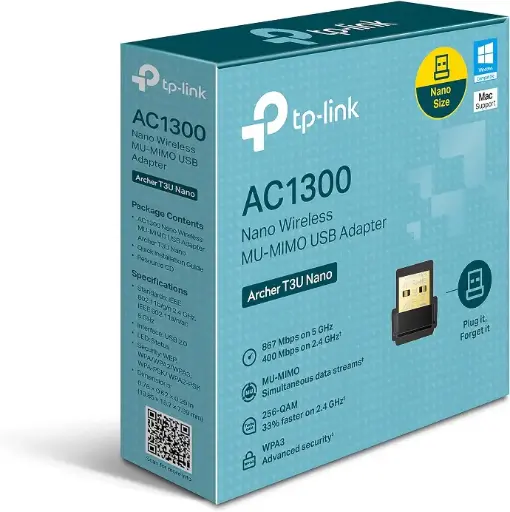 TP-Link Archer T3U Nano AC1300 Adaptateur de clé USB double bande