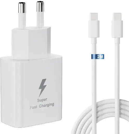 Chargeur Rapide 25W pour Samsung White
