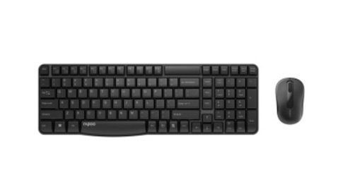 [00221158] Rapoo X1800S Ensemble Clavier + Souris AZERTY (BE) Noir