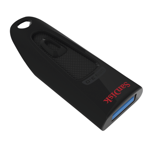 SanDisk Clé USB 3.0 "Ultra", 256GB, 100MB/s, Noir