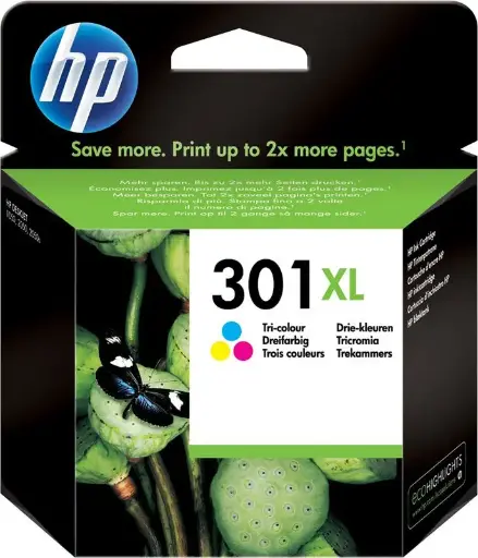 HP 301XL (CH564EE) - 3-couleurs - Cartouche d'encre - Grande capacité