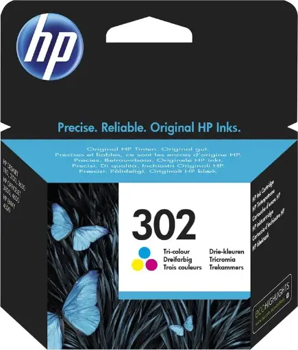 HP 302 (F6U65AE) - 3-couleurs - Cartouche d'encre