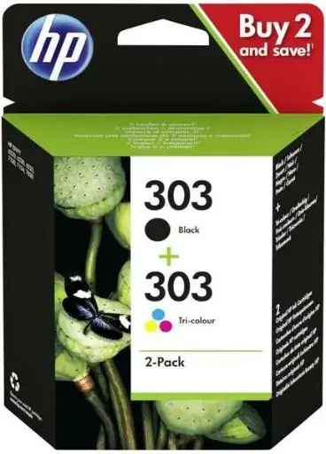 HP 303 (3YM92AE) - Noir + 3 couleurs - Cartouche d'encre - Multipack