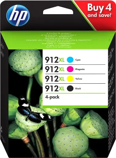 HP 912XL (3YP34AE) - 4 couleurs - Grande capacité - Multipack