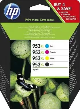 HP 953XL (3HZ52AE) - 4 couleurs - Grande capacité - Multipack