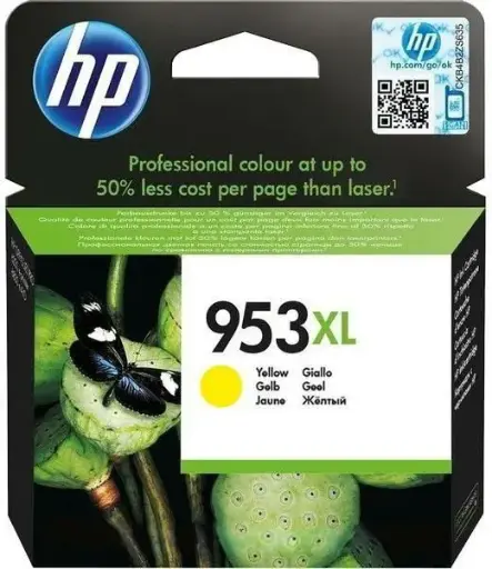 HP 953XL (F6U18AE) - Jaune - Grande capacité