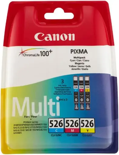 Canon CLI-526C/M/Y - 3-couleurs - Multipack