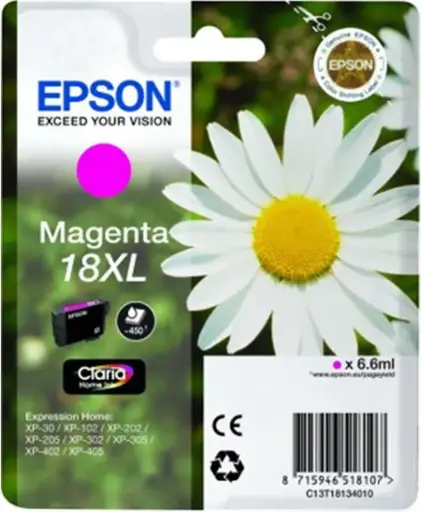 Epson 18XL (C13T18134012) - Magenta - Grande capacité