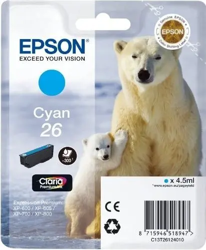 Epson 26 (C13T26124012) - Cyan